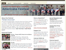 Tablet Screenshot of americanafestival.org